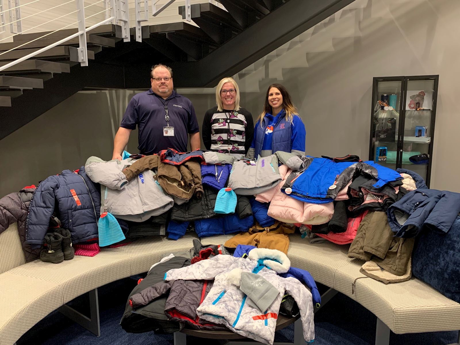 Employees Support Local Coat Drive
