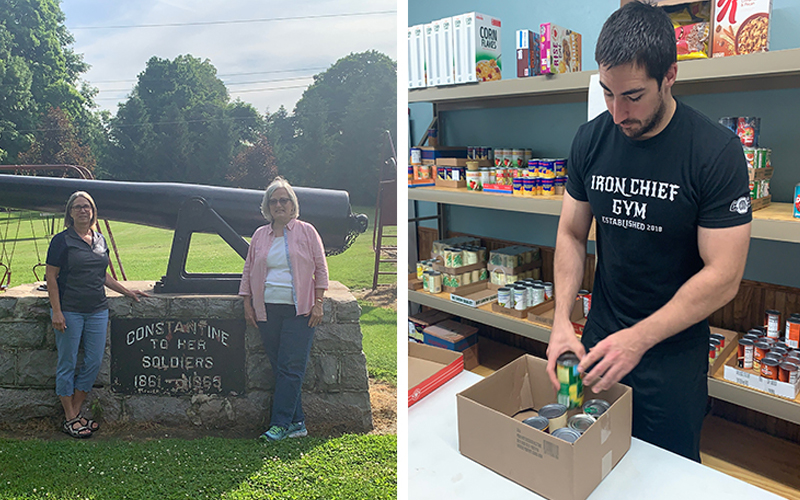 Giving back in Constantine and White Pigeon
