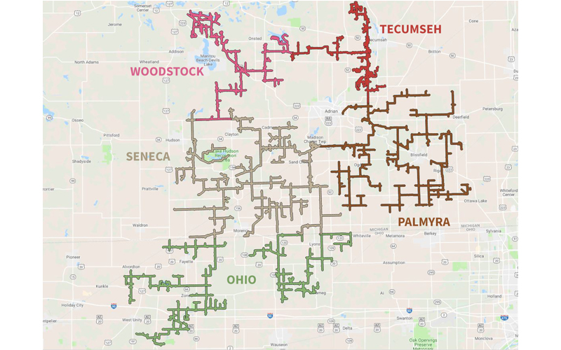 SE fiber build map