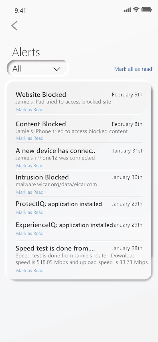 CommandIQ alerts