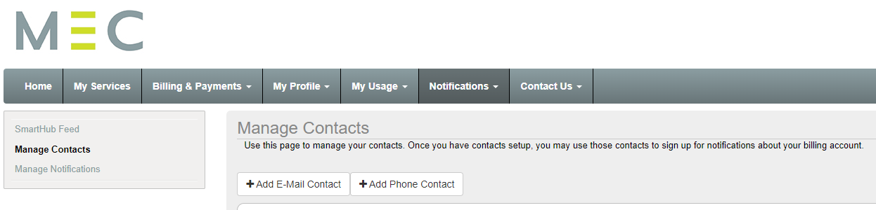 manage contacts