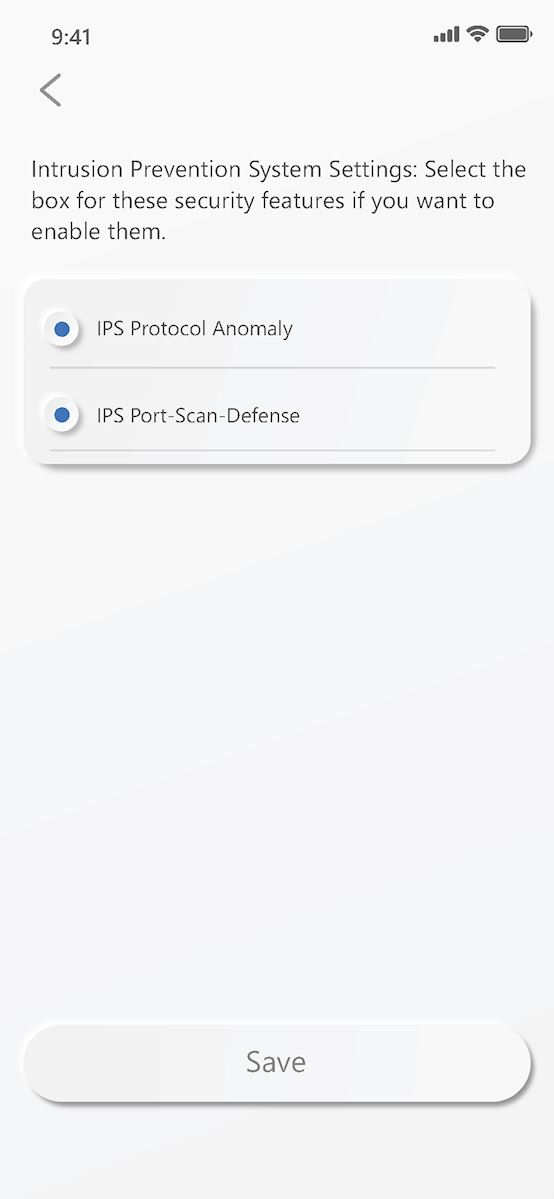 Intrusion Settings