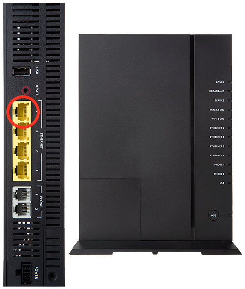 Back of internet access device