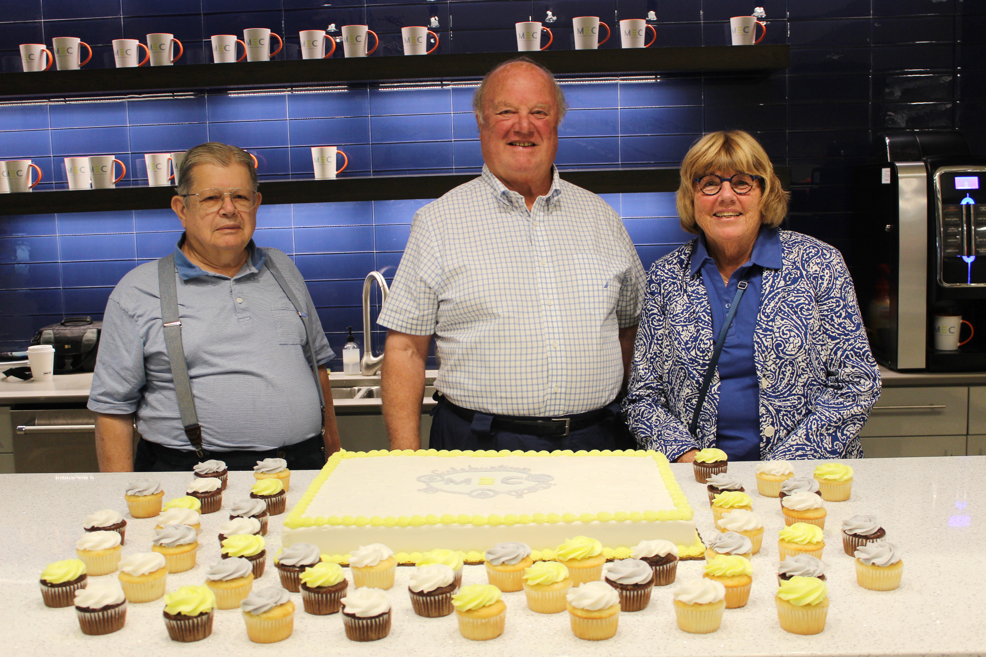 Special guests join us for anniversary celebration and cake.