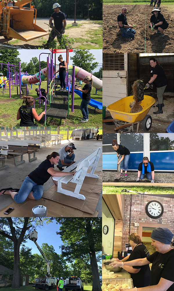 Changing the Landscape Day of Service 2018 Photo Collage