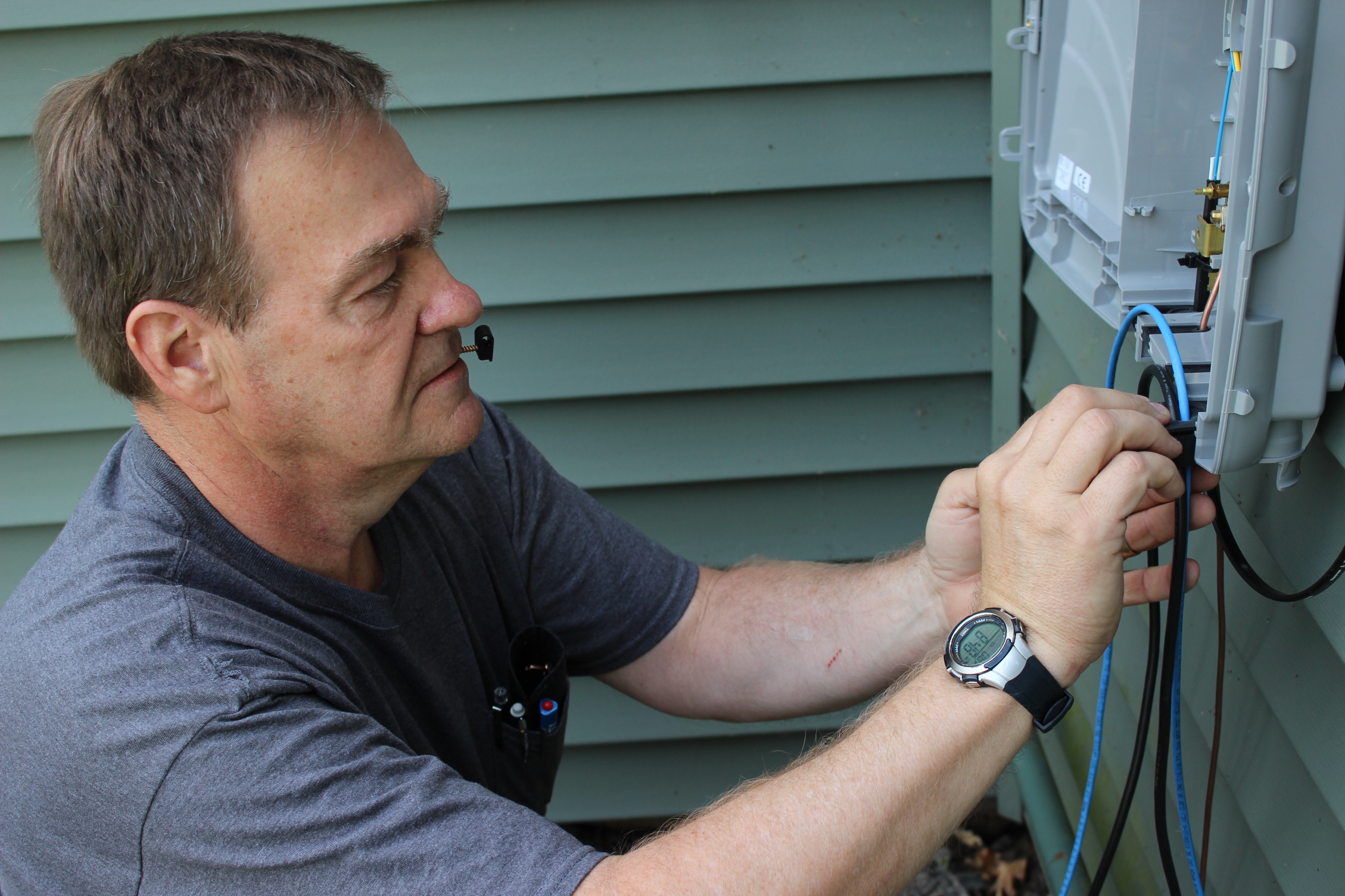 Fiber internet installation