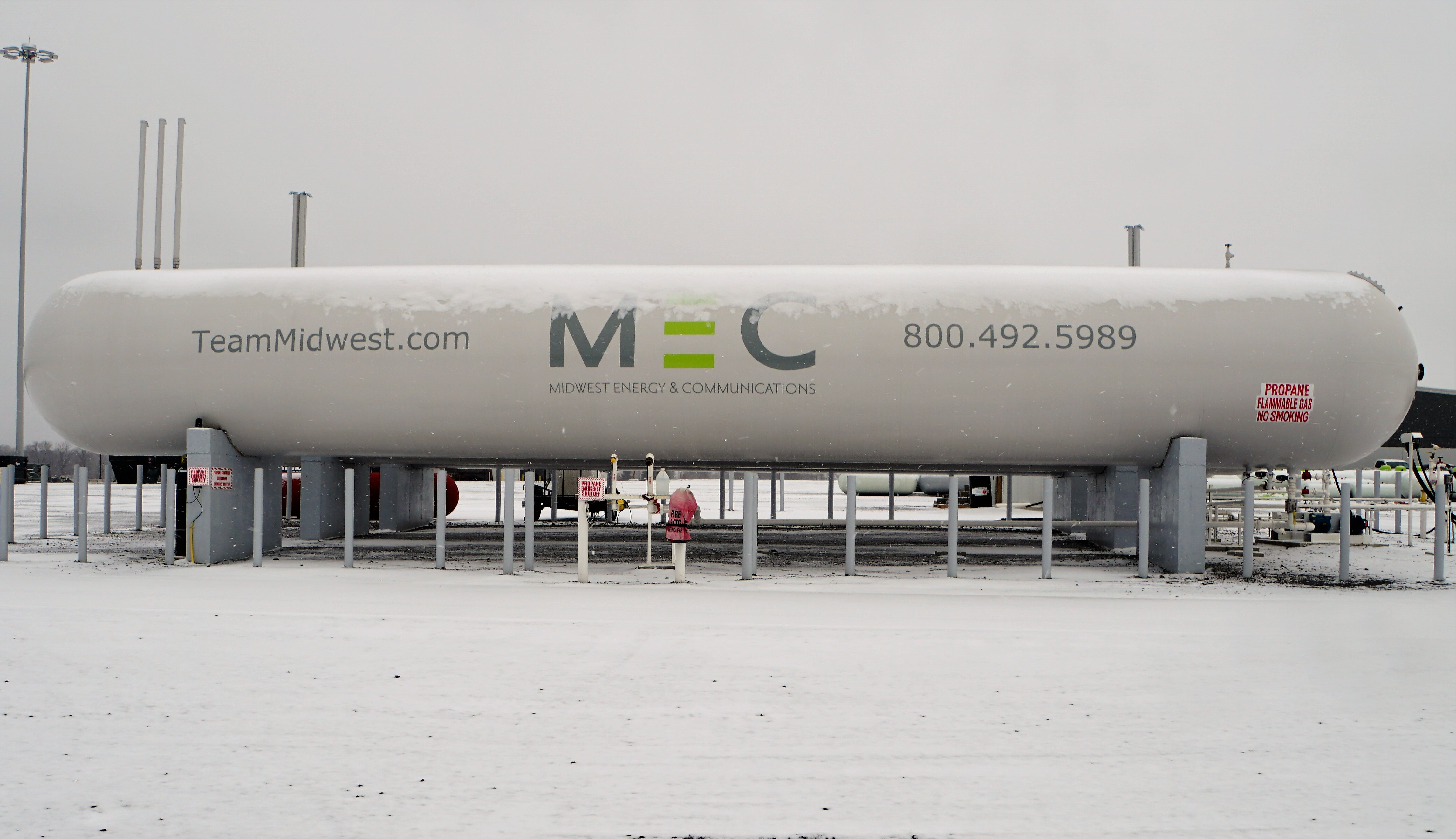 MEC 30,000 gallon propane tank